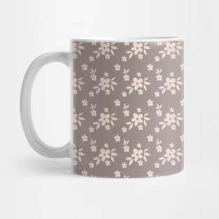 Floral pattern in beige shades Mug